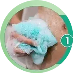 Step 1: clean the skin